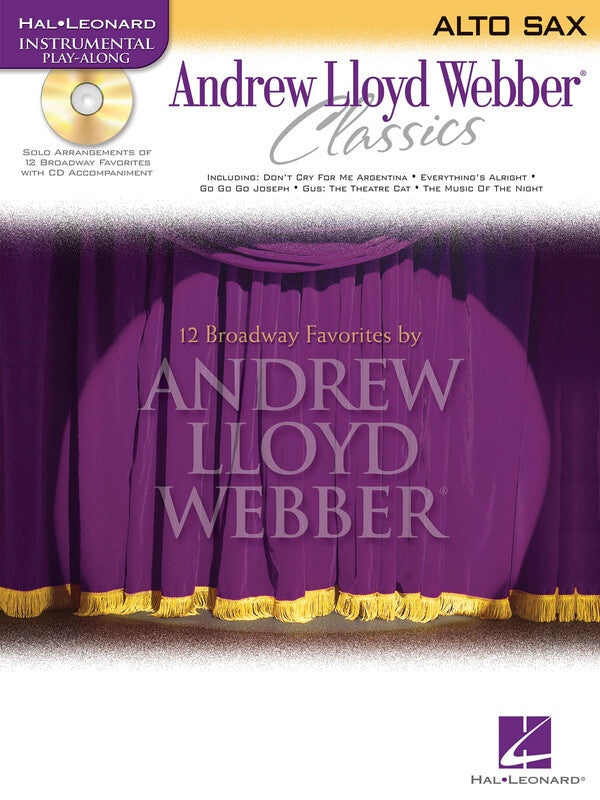 ANDREW LLOYD WEBBER CLASSICS ALTO SAX BK/CD