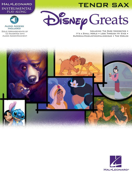 DISNEY GREATS FOR TENOR SAX BK/CD
