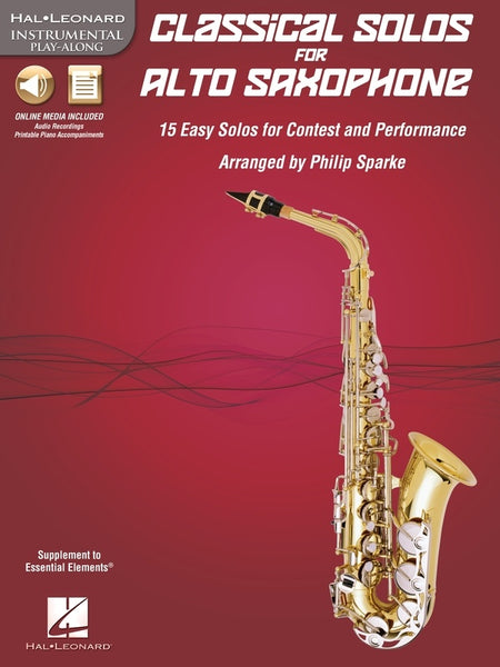 CLASSICAL SOLOS FOR ALTO SAXOPHONE BK/CDROM