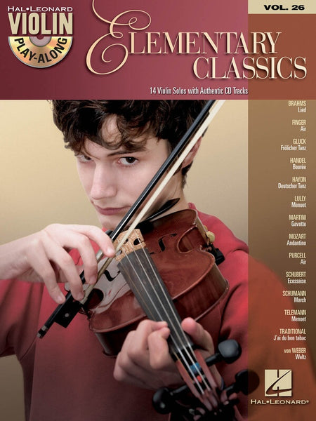 ELEMENTARY CLASSICS VIOLIN PLAY ALONG BK/CD V26
