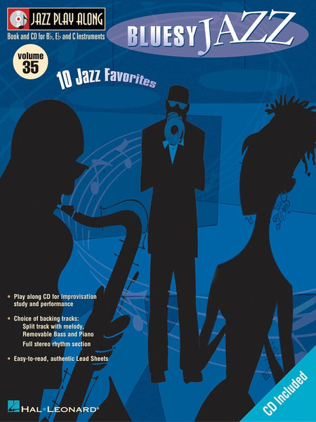 BLUESY JAZZ JAZZ PLAY ALONG BK/CD V35
