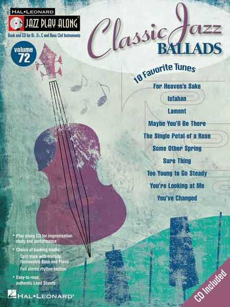 CLASSIC JAZZ BALLADS JAZZ PLAY ALONG BK/CD V72