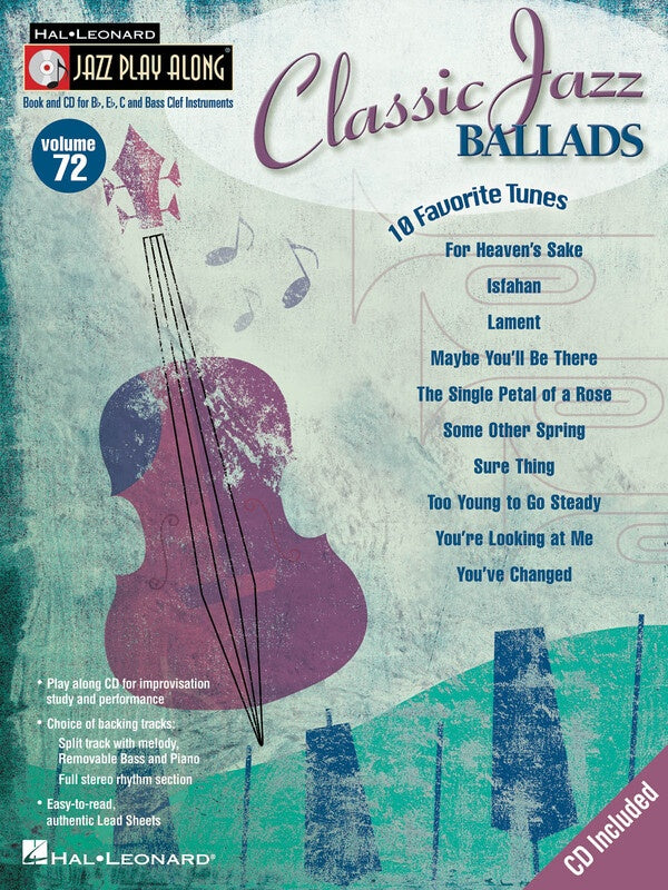CLASSIC JAZZ BALLADS JAZZ PLAY ALONG BK/CD V72