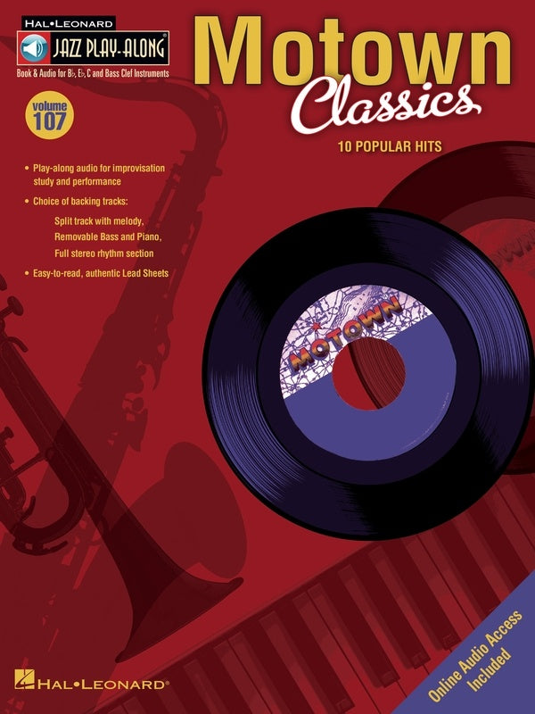 MOTOWN CLASSICS JAZZ PLAYALONG V107 BK/CD