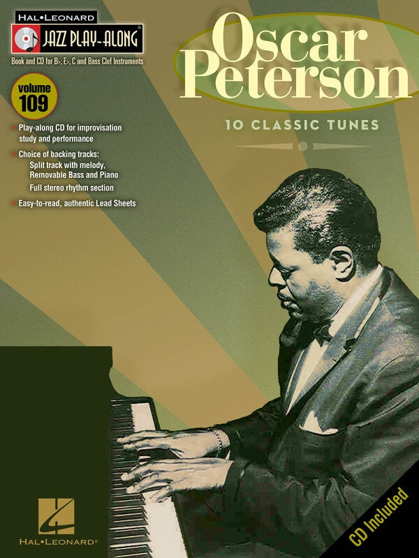 OSCAR PETERSON JAZZ PLAY ALONG BK/CD V109