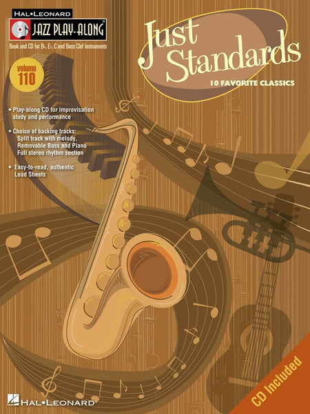 JUST STANDARDS JAZZ PLAY ALONG BK/CD V110