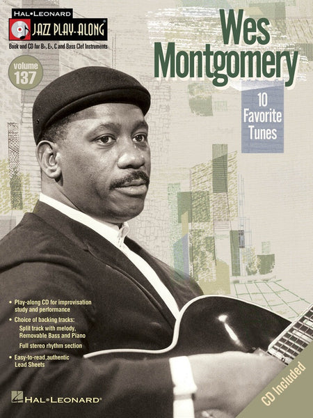 WES MONTGOMERY JAZZ PLAY ALONG BK/CD V137
