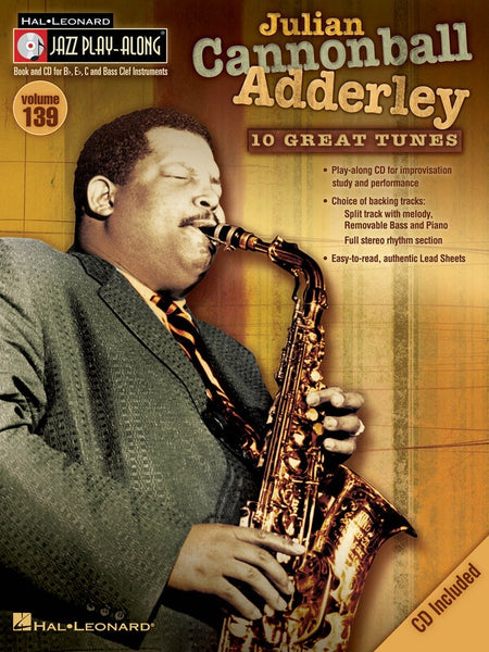 CANNONBALL ADDERLEY JAZZ PLAY ALONG BK/CD V139