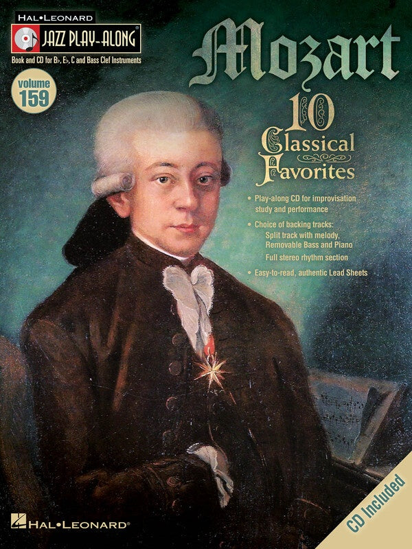 MOZART JAZZ PLAY ALONG BK/CD V159