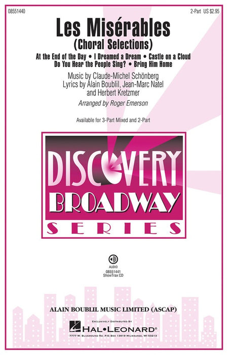 LES MISERABLES CHORAL SELECTIONS 2 PT