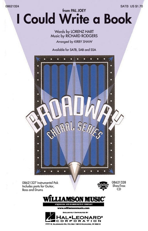 I COULD WRITE A BOOK SATB