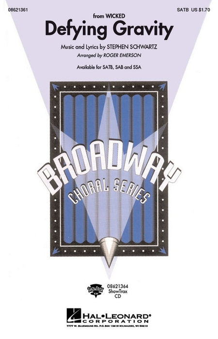 DEFYING GRAVITY SATB FROM WICKED