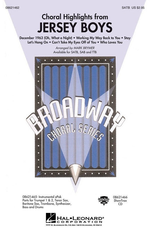 JERSEY BOYS CHORAL HIGHLIGHTS SAB