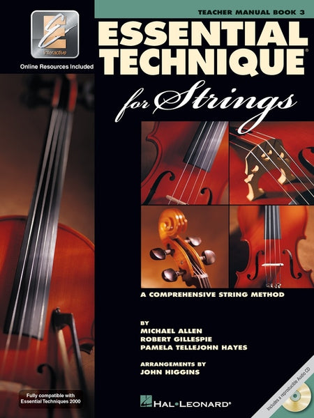 ESSENTIAL TECHNIQUE FOR STRINGS BK3 TEACHERS BK/ EE