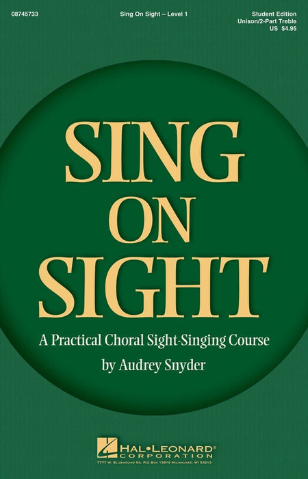 SING ON SIGHT V1 2PT TREBLE SINGER ED