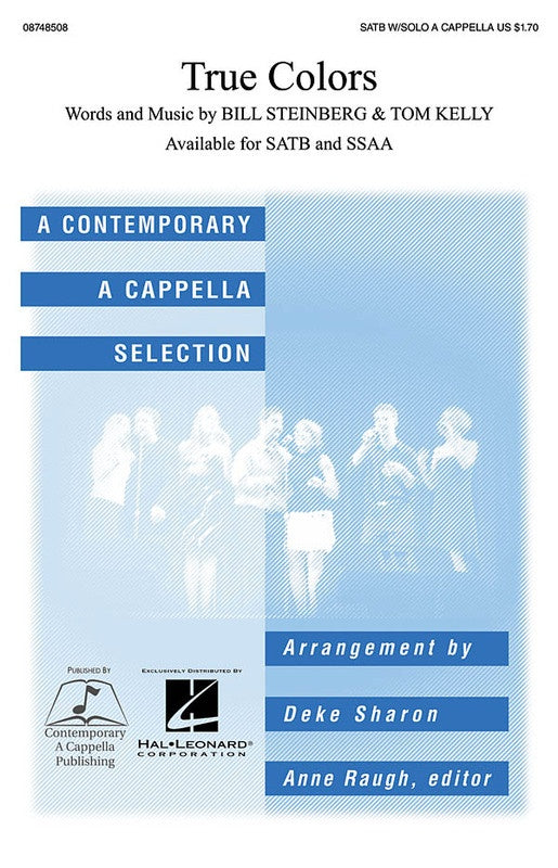 TRUE COLORS SATB A CAPPELLA