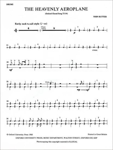 HEAVENLY AEROPLANE DRUM PART (POD)
