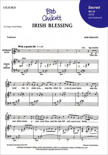 IRISH BLESSING SATB/PNO