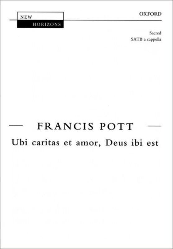 UBI CARITAS ET AMOR DEUS IBI EST SATB UNACCOMP
