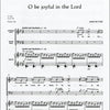 O BE JOYFUL IN THE LORD SATB/ORG