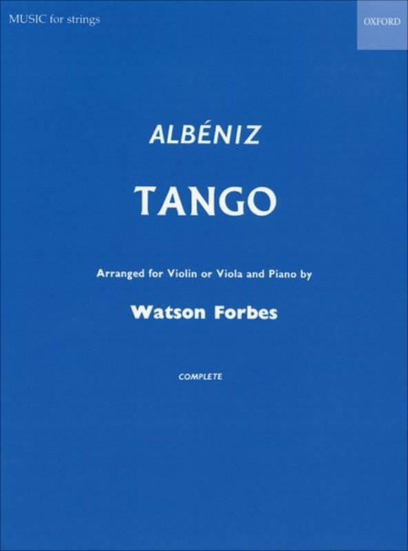 ALBENIZ - TANGO VIOLIN (OR VIOLA)/PIANO ARR FORBES