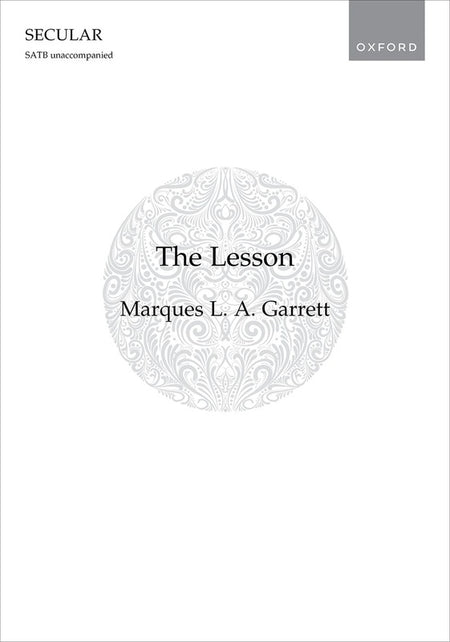THE LESSON SATB A CAPPELLA