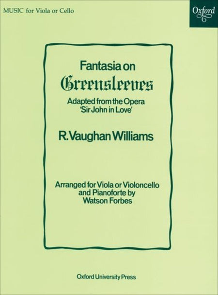 VAUGHAN WILLIAMS - FANTASIA ON GREENSLEEVES VIOLA OR CELLO
