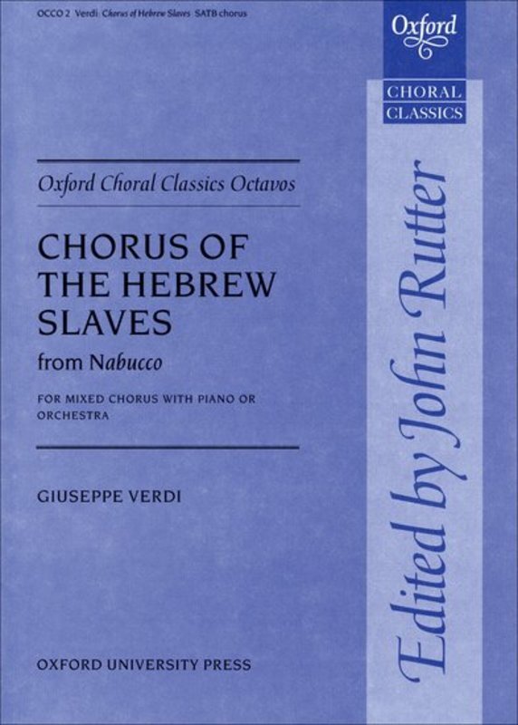 CHORUS OF THE HEBREW SLAVES ITAL/ENG ED RUTTER