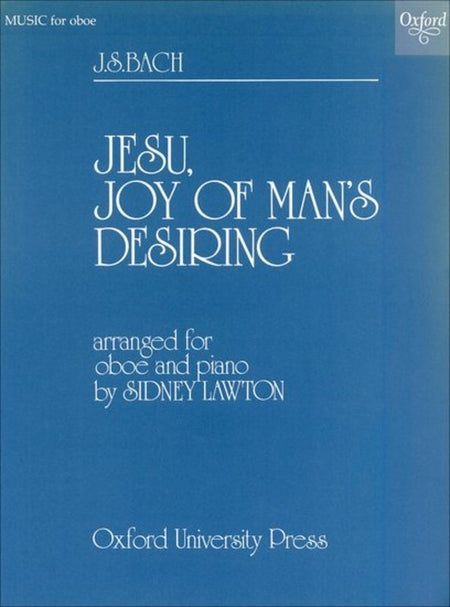 JESU JOY OF MANS DESIRING OBOE/PIANO ARR  LAWTON