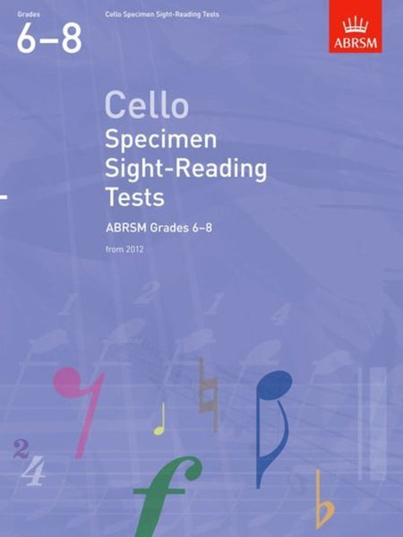 ABRSM CELLO SPECIMEN SIGHT READING GR6-8 FROM 2012