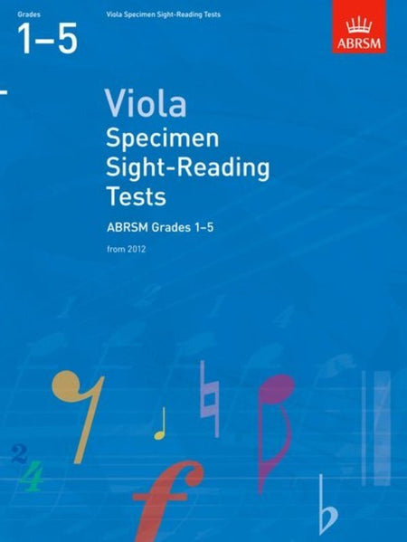 ABRSM VIOLA SPECIMEN SIGHT READING GR1-5 FROM 2012
