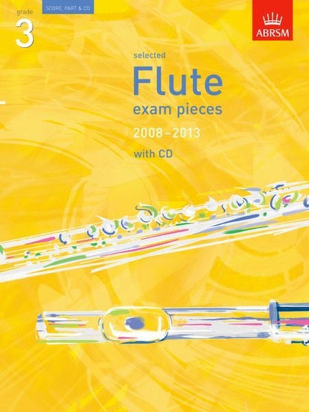 A B FLUTE EXAM PIECES 2008-13 GR 3 FLT PNO BK/CD