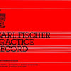 CARL FISCHER PRACTICE RECORD BOOK