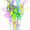 PLASTIC STRAWS ASSORTED COLOURS TREBLE CLEF PACK OF 12