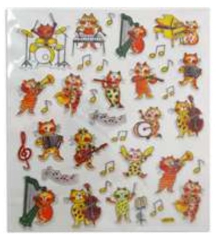 MUSICAL CAT STICKERS