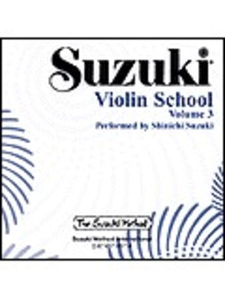 SUZUKI VIOLIN SCHOOL VOL 3 CD PERFORMED SUZUKI
