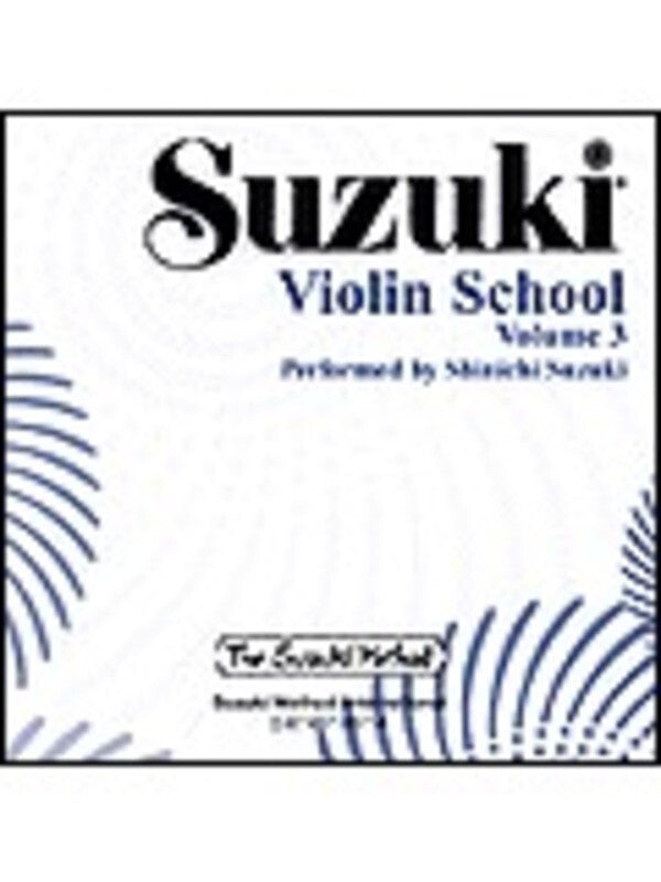 SUZUKI VIOLIN SCHOOL VOL 3 CD PERFORMED SUZUKI