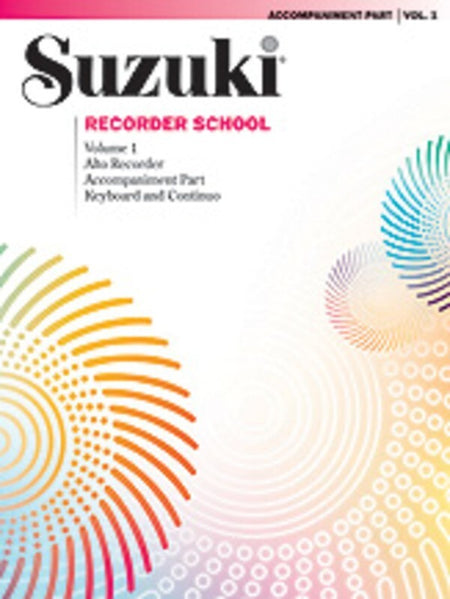 SUZUKI RECORDER SCHOOL VOL 3 DESCANT ACCOMP PART