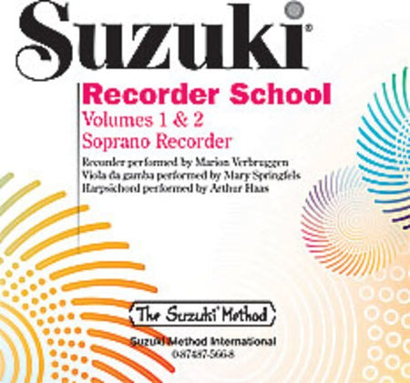 SUZUKI RECORDER SCHOOL VOL 1 & 2 CD DESCANT