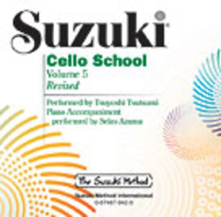 SUZUKI CELLO SCHOOL VOL 5 PERFORMANCE/ACCOMP CD