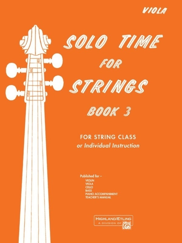 SOLO TIME FOR STRINGS BK 3 VIOLA