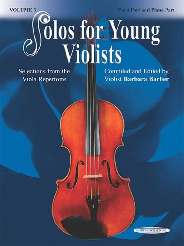 SOLOS FOR YOUNG VIOLISTS VOL 3 VIOLA/PIANO