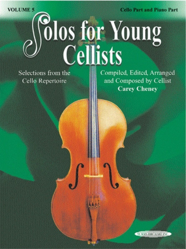 SOLOS FOR YOUNG CELLISTS VOL 5 CELLO/PIANO