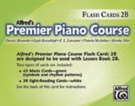 PREMIER PIANO COURSE FLASH CARDS 2B