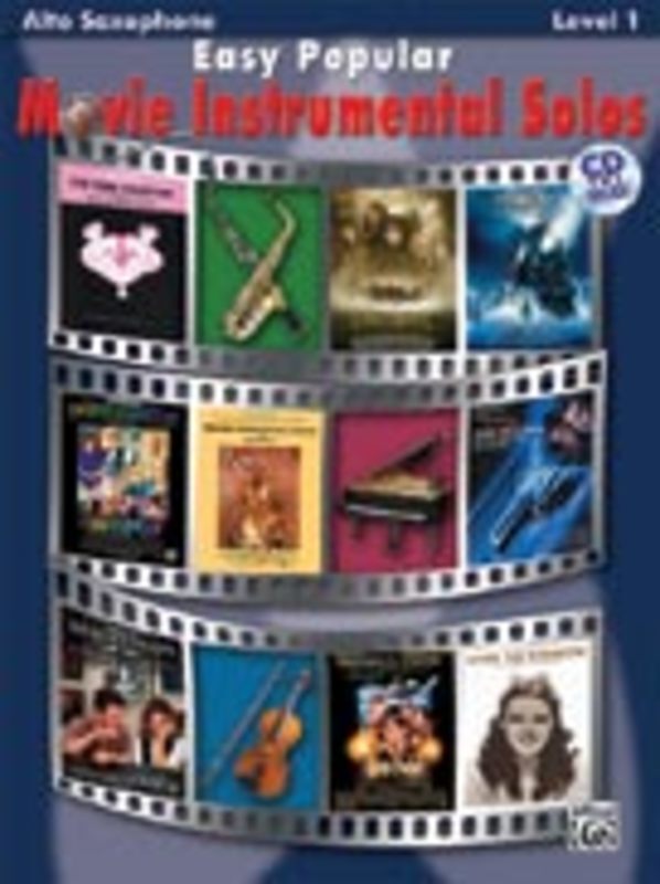 EASY POPULAR MOVIE INSTR SOLOS ALTO SAX BK/CD