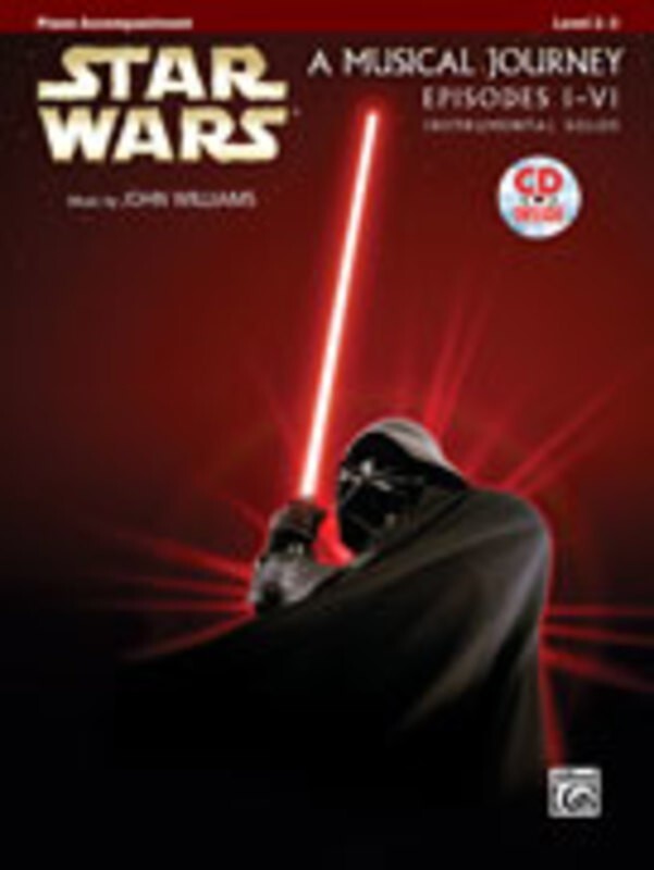 STAR WARS EPISODES 1-6 PIANO ACCOMPANIMENT BK/CD