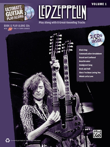 LED ZEPPELIN - ULTIMATE GUITAR PLAYALONG VOL 1 BK/OLA