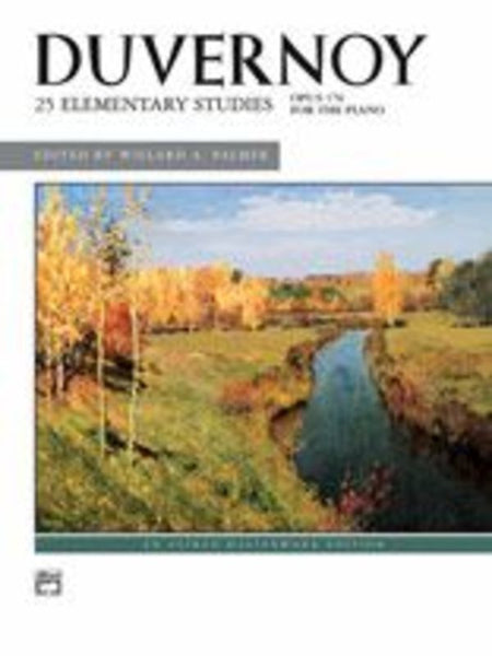 DUVERNOY - 25 ELEMENTARY STUDIES OP 176 FOR PIANO