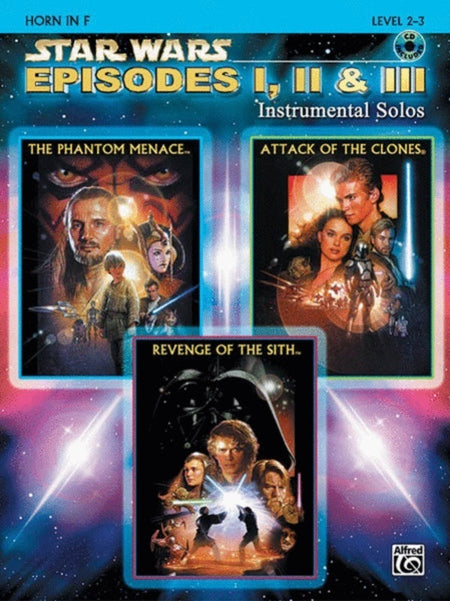 STAR WARS EPISODES 1/2/3 FRENCH HORN BK/CD