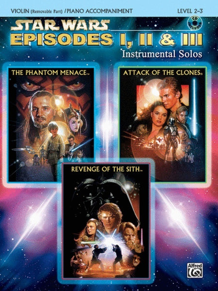STAR WARS EPISODES 1/2/3 VIOLIN BK/CD